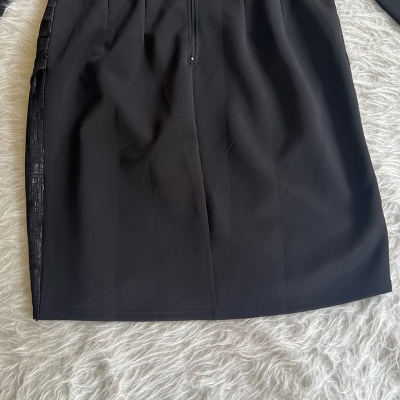 Eloquii Dress Black Embossed Ruched Strapless Cocktail NWT 22 Chic Party Glam - Picture 14 of 17